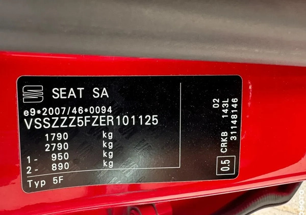 Seat Leon cena 22800 przebieg: 300000, rok produkcji 2014 z Góra Kalwaria małe 562